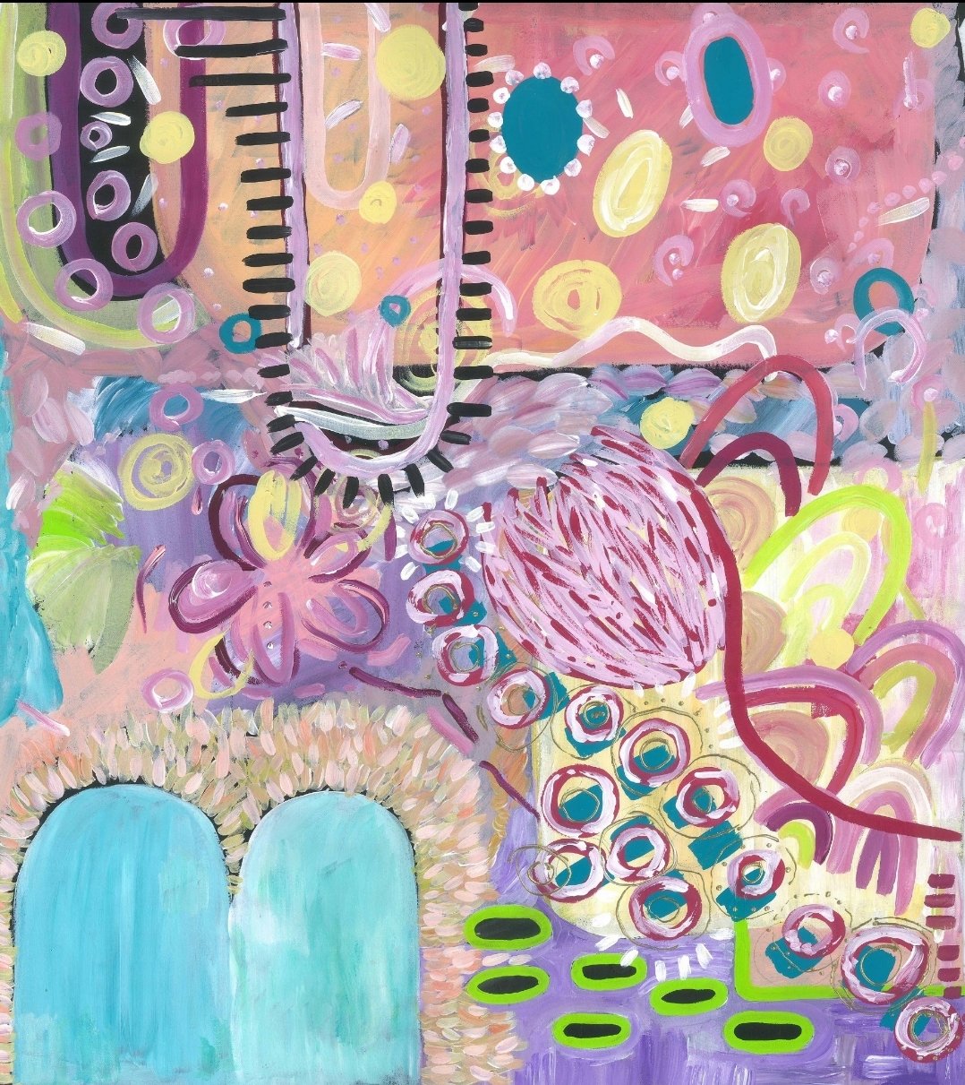 Framed Flourishing Print in Oak Wood