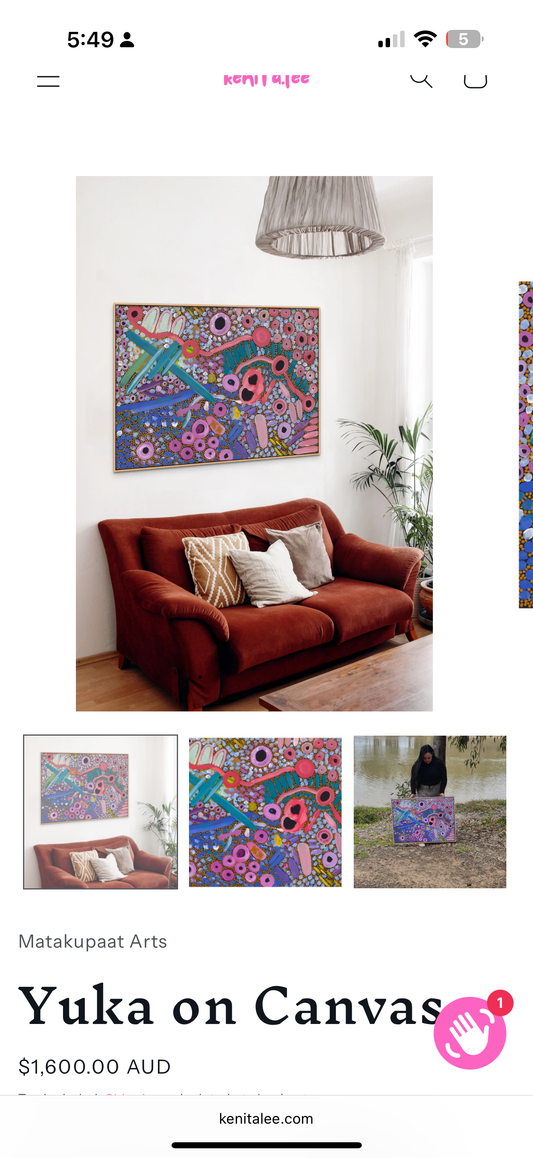 Yuka on canvas custom order